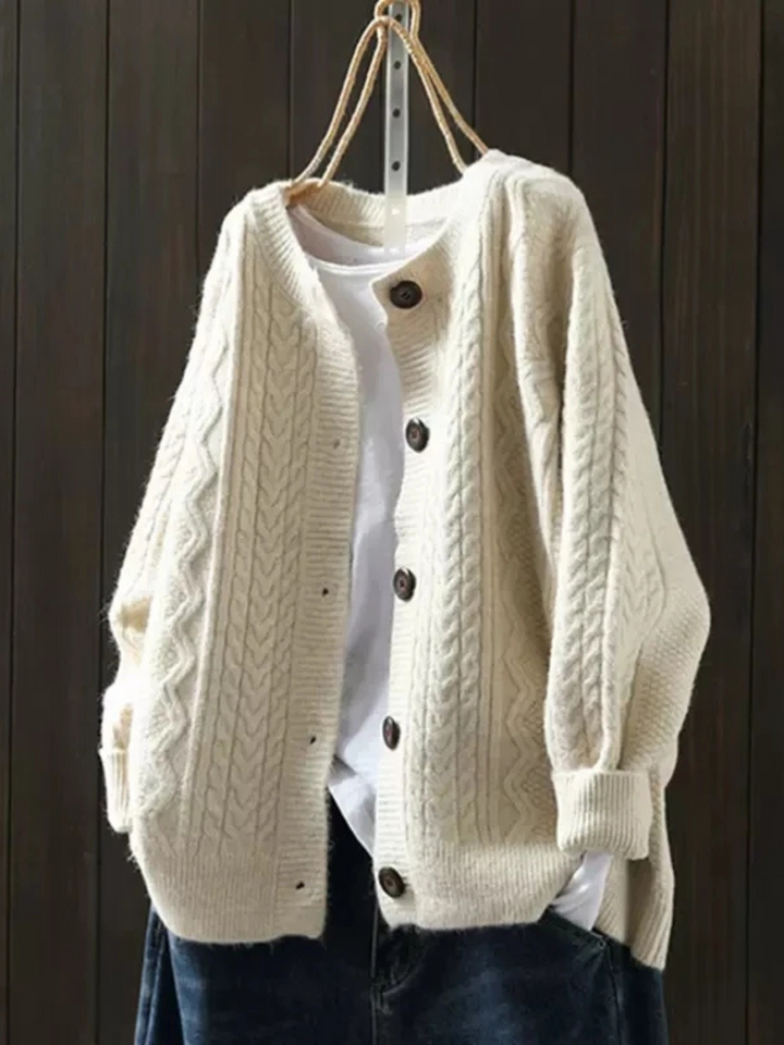 Lorenza™ - Cardigan de Punto con Trenzas
