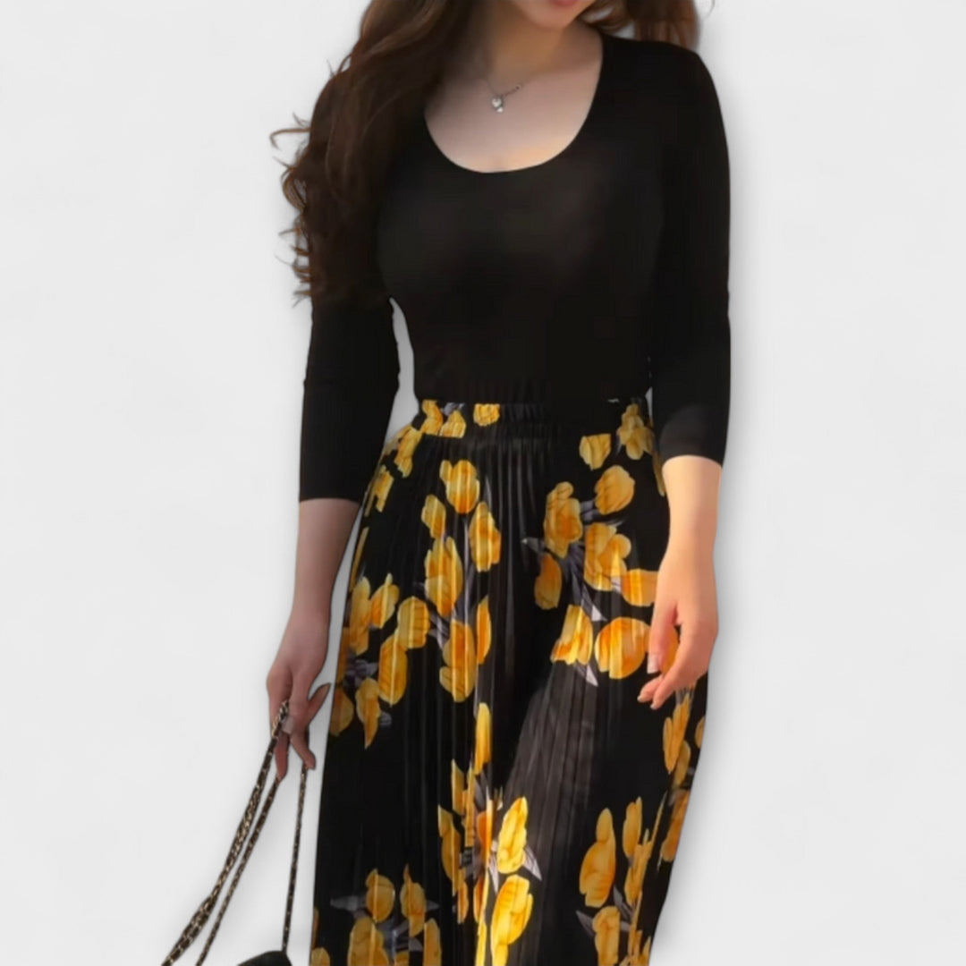 Violette - Conjunto de Falda Plisada y Top