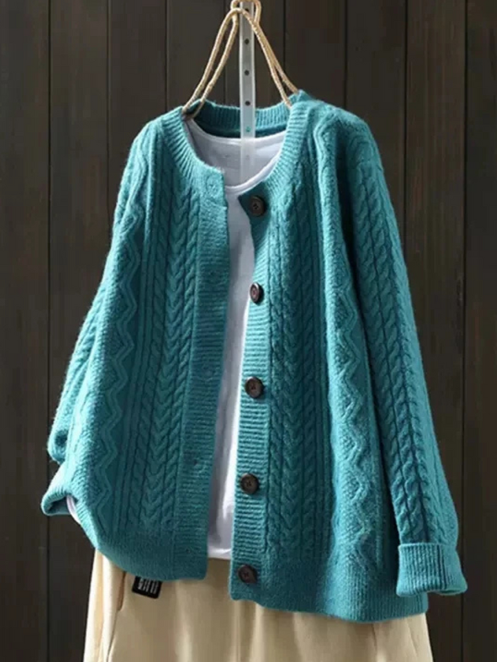 Lorenza™ - Cardigan de Punto con Trenzas
