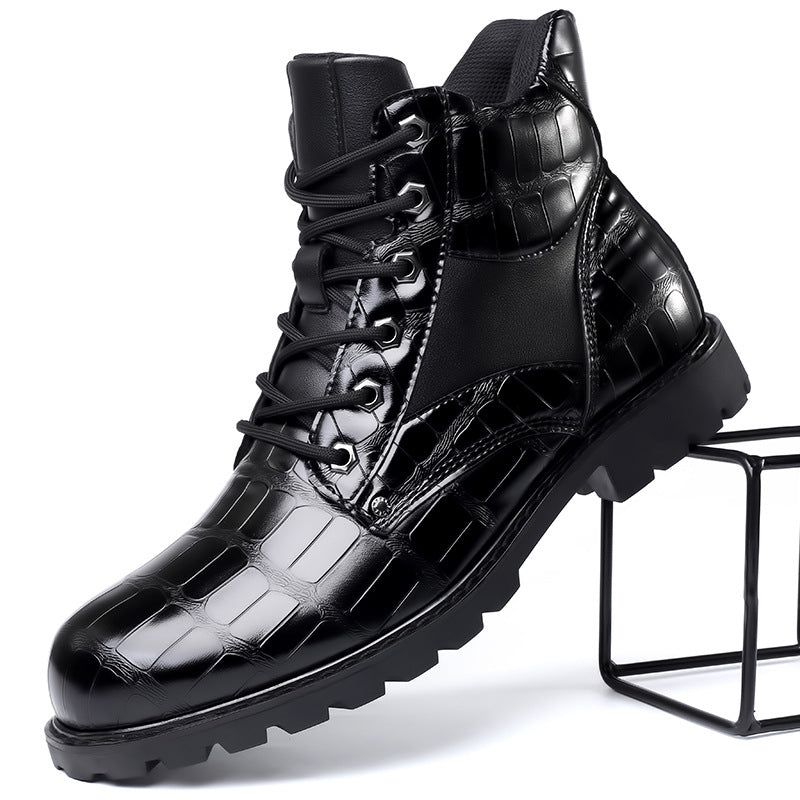 Rendell™ | Botas de cuero de cocodrilo