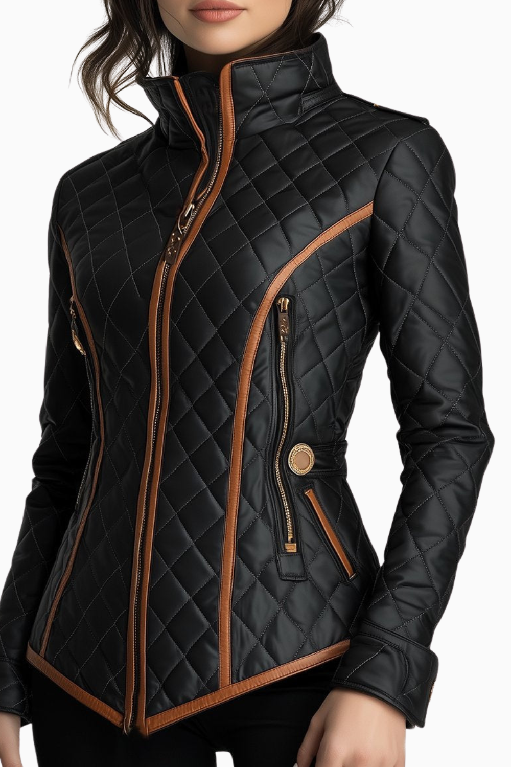 Lillian™ | Chaqueta acolchada con diseño de rombos