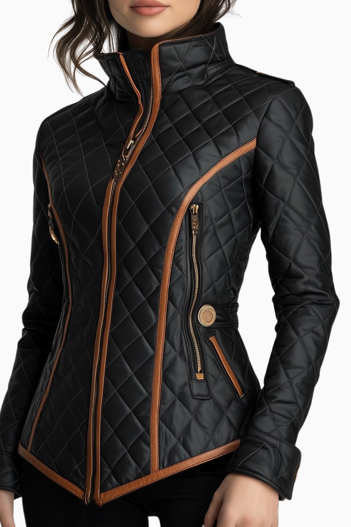 Lillian™ | Chaqueta acolchada con diseño de rombos