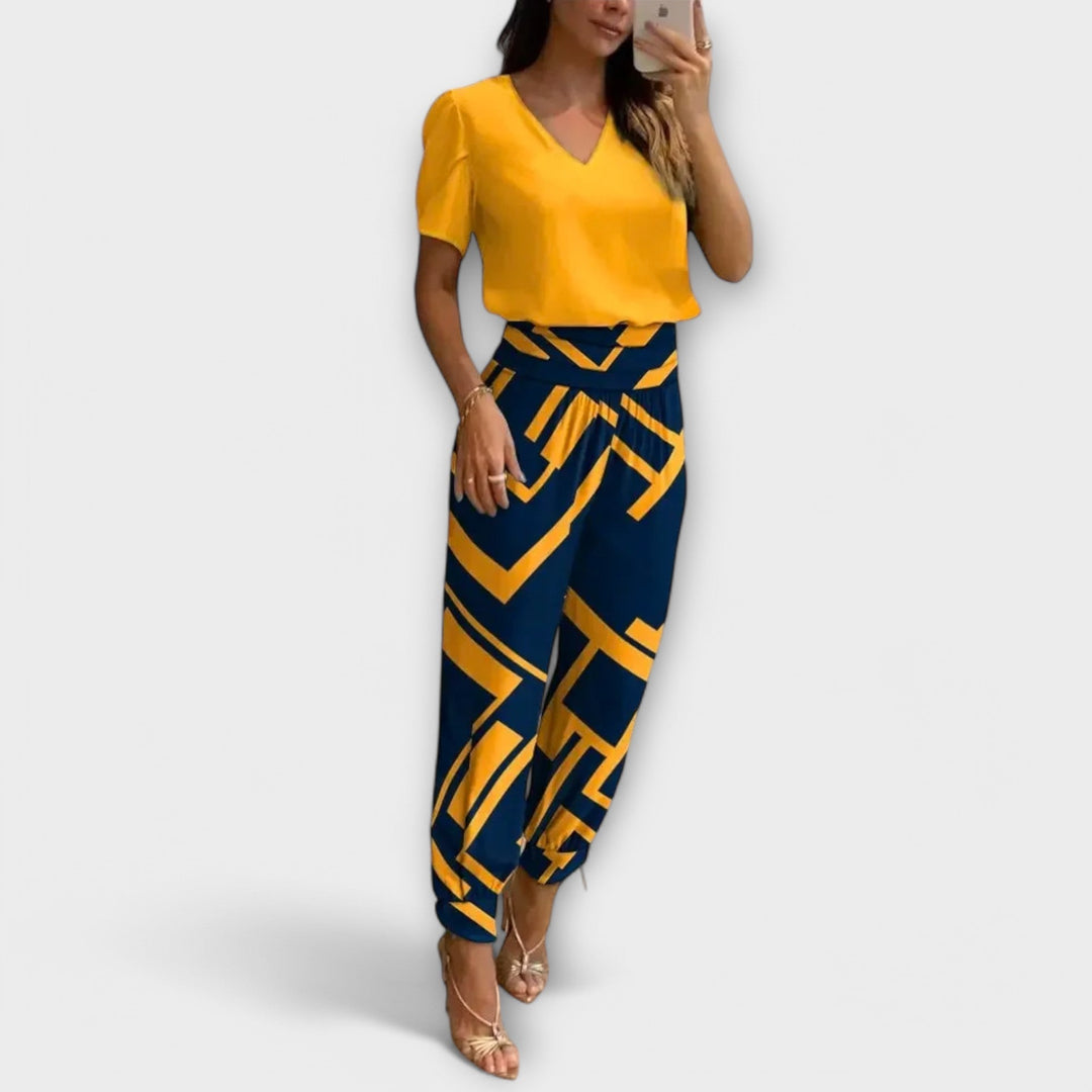 Irmelin – Conjunto Elegante con Top y Pantalones