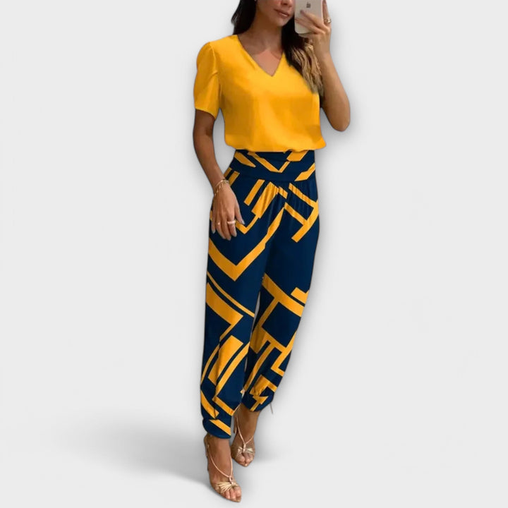 Irmelin – Conjunto Elegante con Top y Pantalones