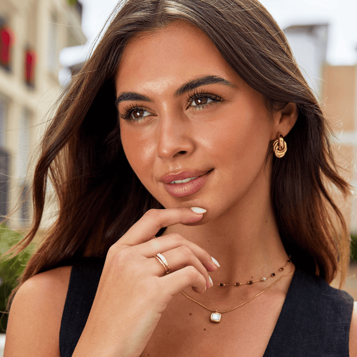 Anillo Bañado en Oro - Diseño Sahara