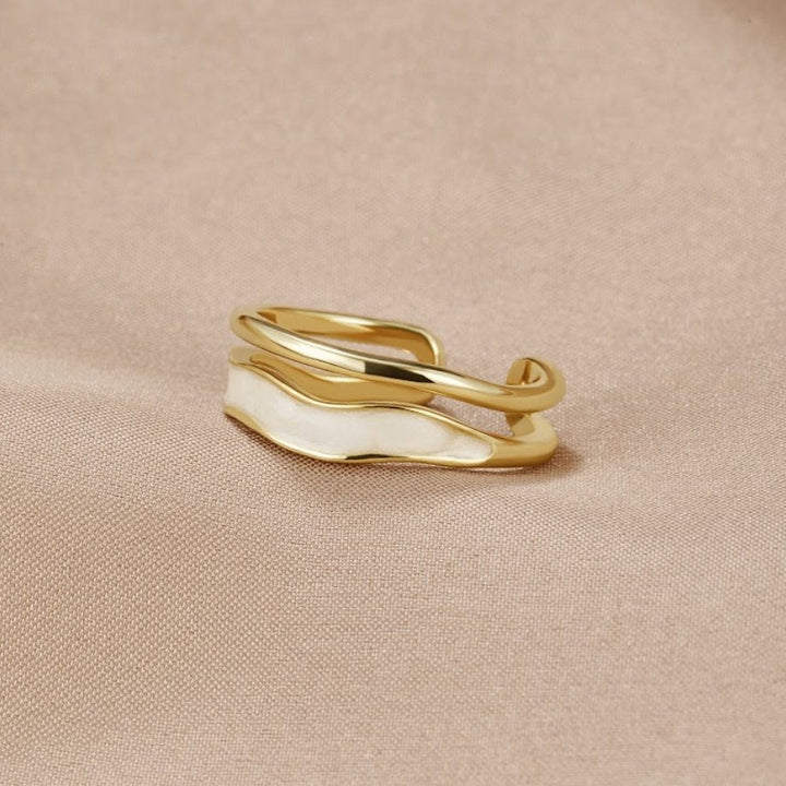 Anillo Bañado en Oro - Diseño Sahara