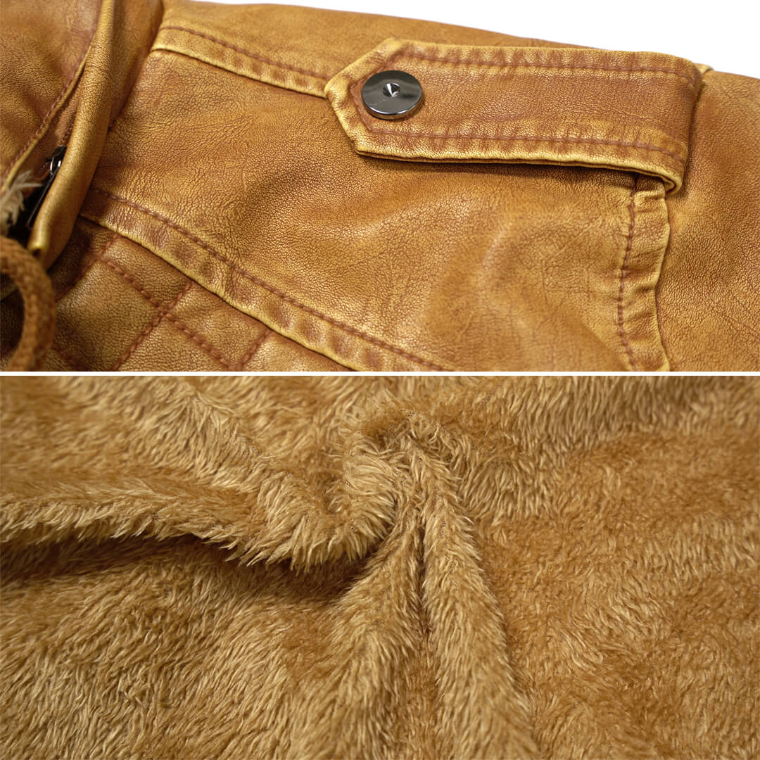 Chaqueta de Cuero de Lujo