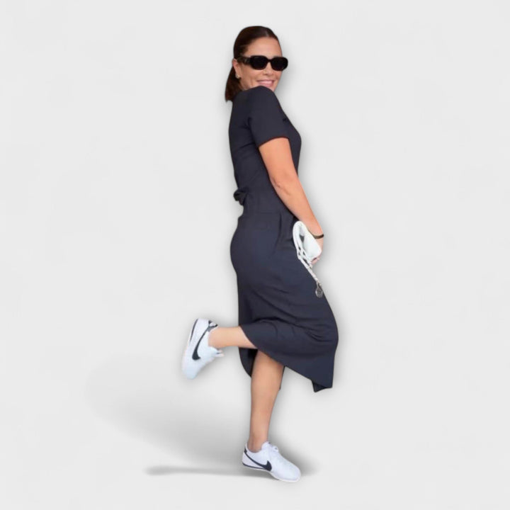 Danielle - Elegante Top de Cuello en V con Falda